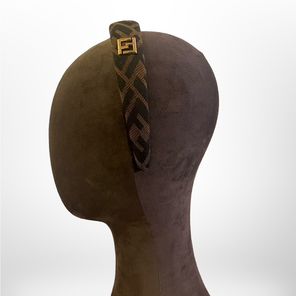 NEW Headband brown/black with gold Logo - Picture 2 of 5